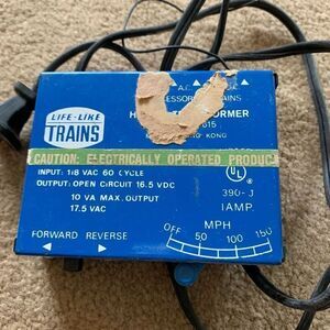 Life-Like Trains 390-J Model Train Transformer